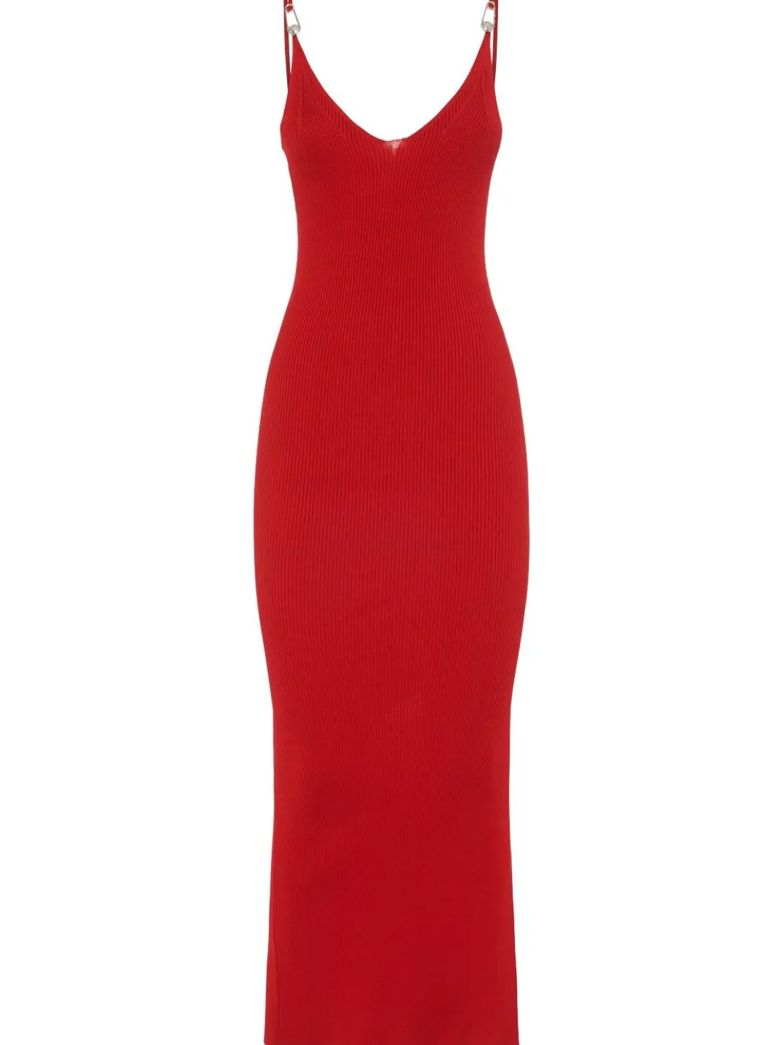 Vestito midi in maglia di viscosa stretch