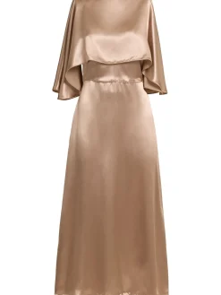 Vestito midi in raso