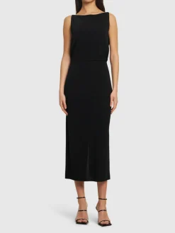 Vestito midi Leander in jersey di viscosa
