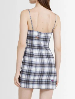 Vestito mini Dua in misto lino a quadri