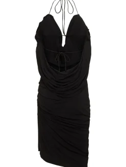 Vestito mini in jersey di viscosa con rose