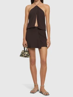 Vestito mini in jersey di viscosa