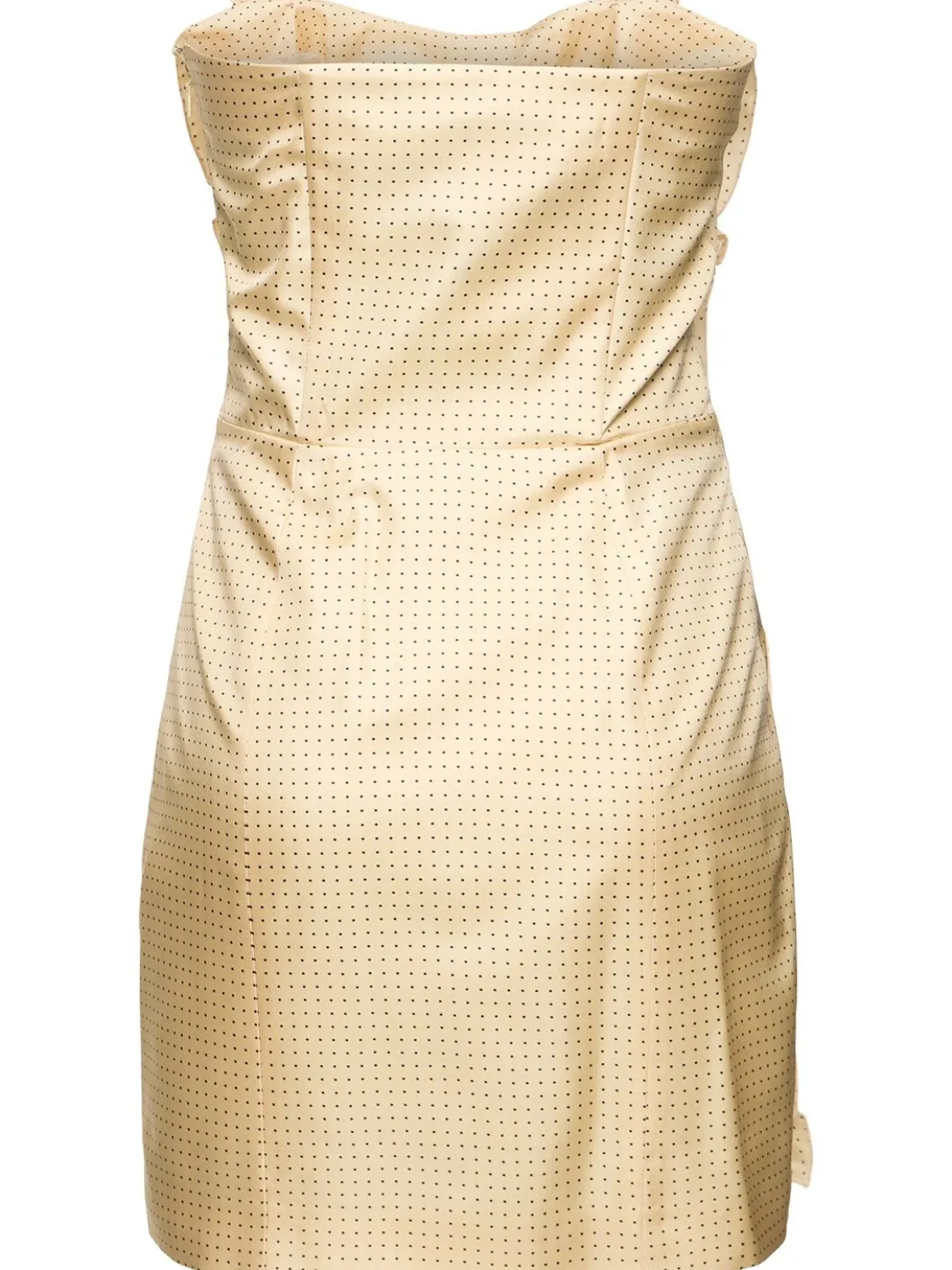 Vestito mini in seta a pois