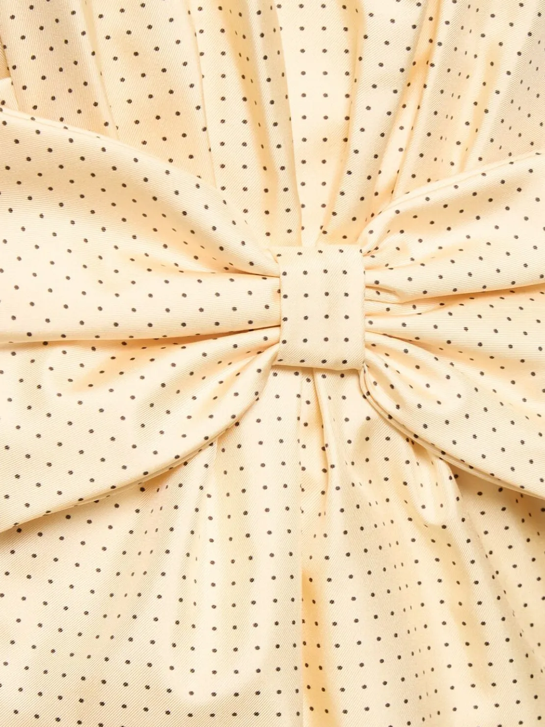 Vestito mini in seta a pois