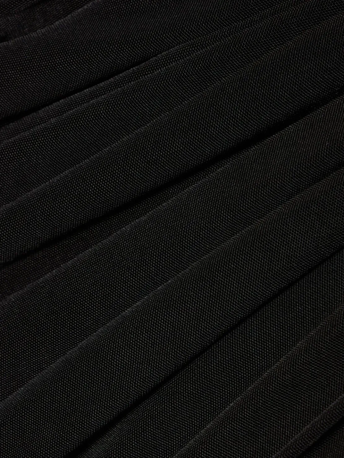 Vestito mini in tulle e jersey fluido drappeggiato