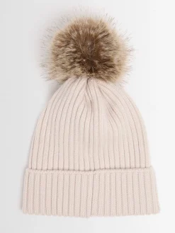 Virgin wool beanie w/ pom pom
