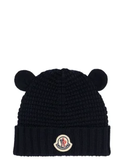 Virgin wool beanie w/ teddy bear ears