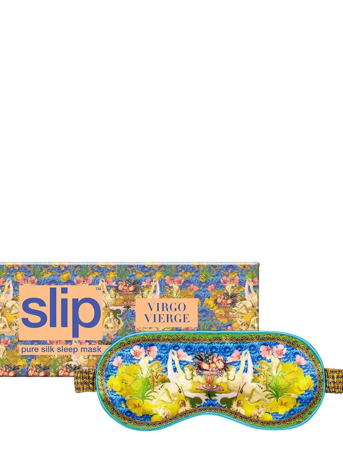 Virgo printed silk sleep mask