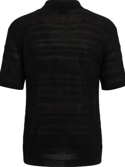 Viscose blend polo shirt