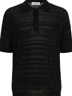 Viscose blend polo shirt