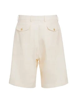 Viscose & linen shorts