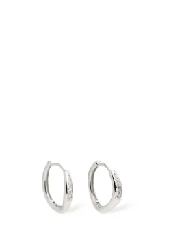 Wave combo large hoop earrings