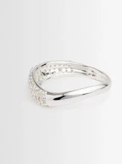 Wave pavé ring