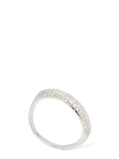 Wave pavé ring