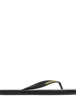 Wild logo rubber flip flops