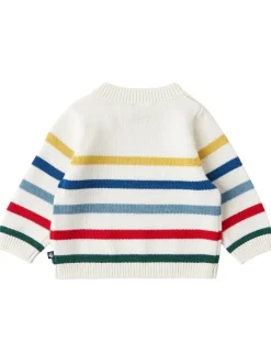 Wool blend tricot knit sweater