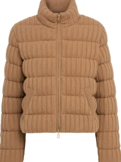 Wool & cashmere down cardigan jacket