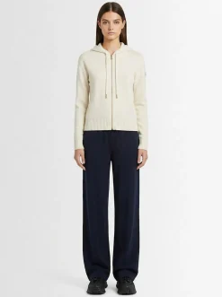 Wool & cashmere zip-up hoodie