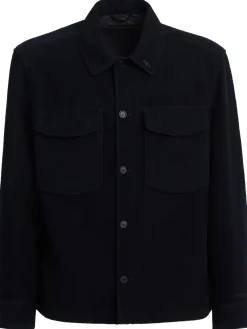 Wool & cotton overshirt
