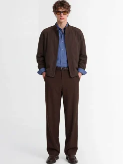 Wool wide pants