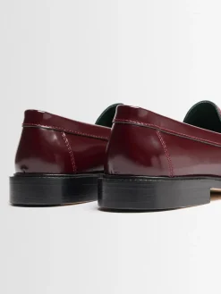 Yardee embossed leather loafers