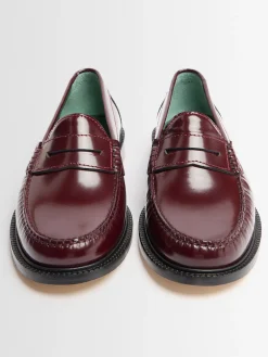 Yardee embossed leather loafers