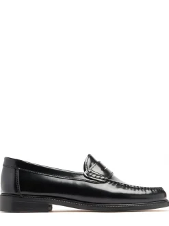 Yardee embossed leather loafers