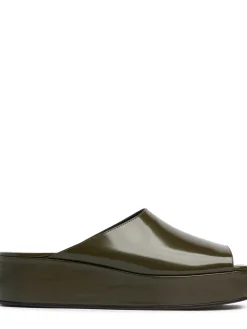 Zeppe flatform Emi in pelle verniciata 20mm