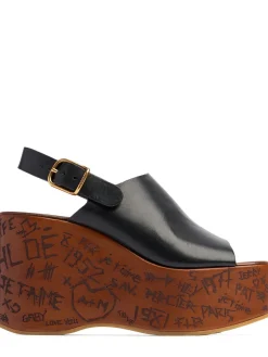 Zeppe Maxime in pelle 100mm