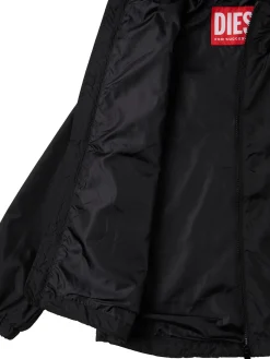 Zip-up cotton hoodie w/logo